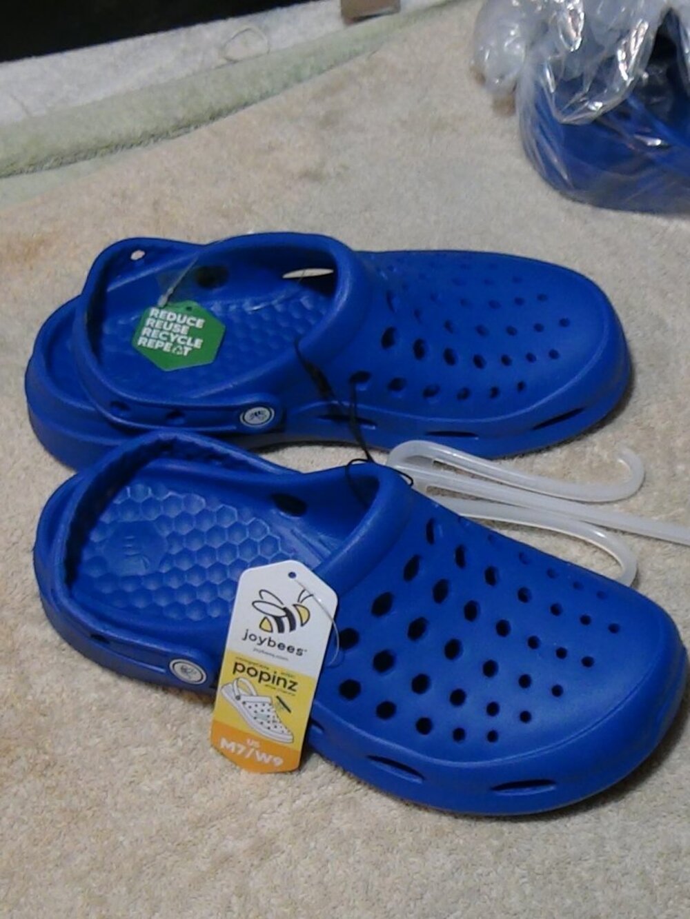 Joybees Men’s Womens Chance Clogs Slip-on Non Marking Royal Blue